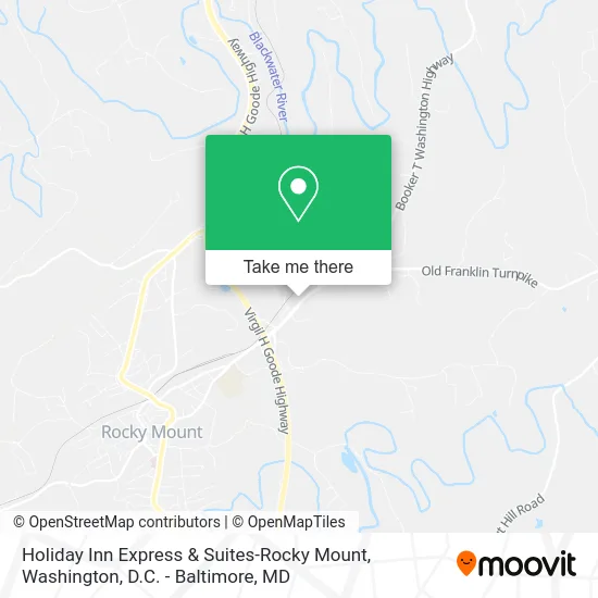 Holiday Inn Express & Suites-Rocky Mount map