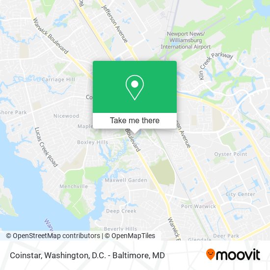 Mapa de Coinstar