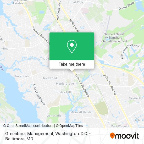 Mapa de Greenbrier Management