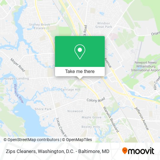 Zips Cleaners map