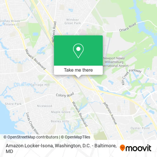 Amazon Locker-Isona map