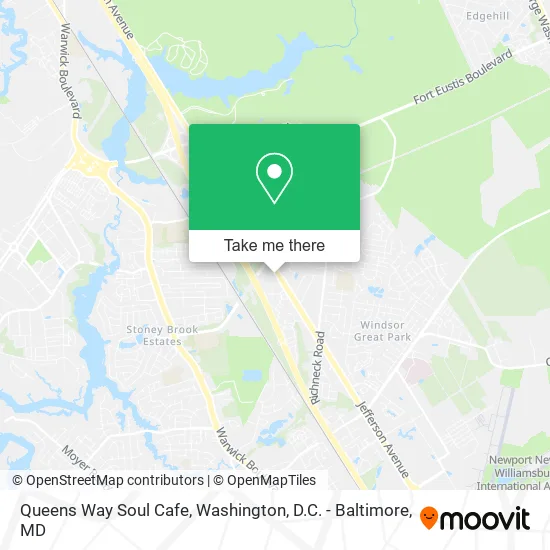 Queens Way Soul Cafe map