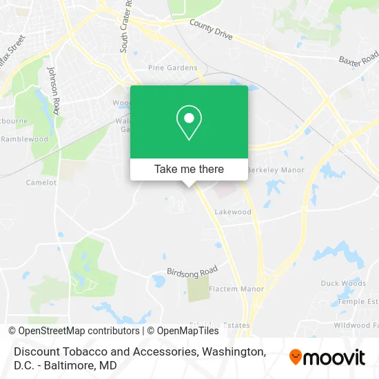 Discount Tobacco and Accessories map