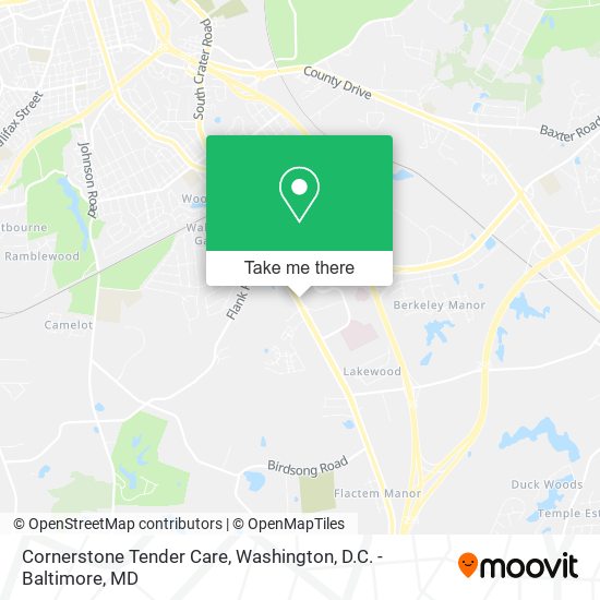 Mapa de Cornerstone Tender Care