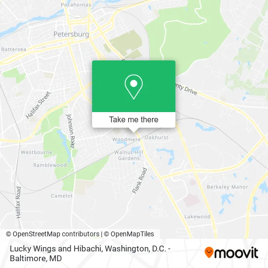 Mapa de Lucky Wings and Hibachi