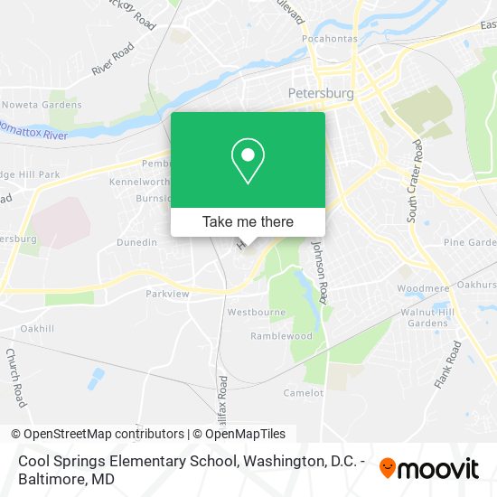 Cool Springs Elementary School map