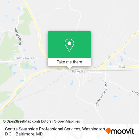Centra Southside Professional Services map