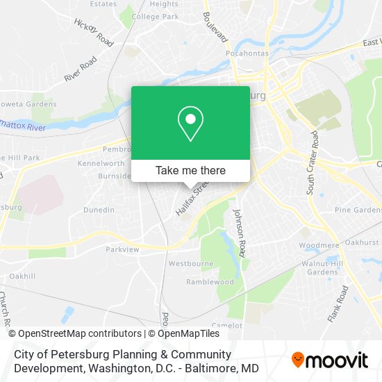 City of Petersburg Planning & Community Development map