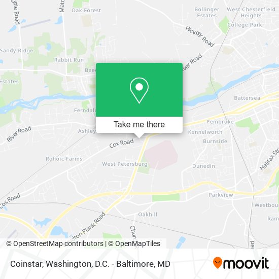 Coinstar map