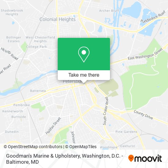 Mapa de Goodman's Marine & Upholstery
