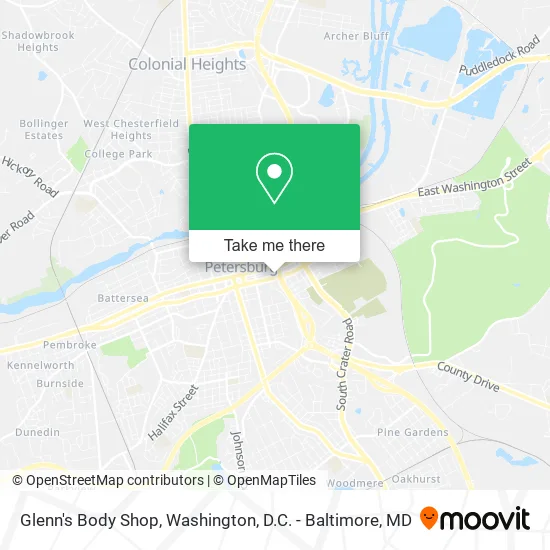 Mapa de Glenn's Body Shop