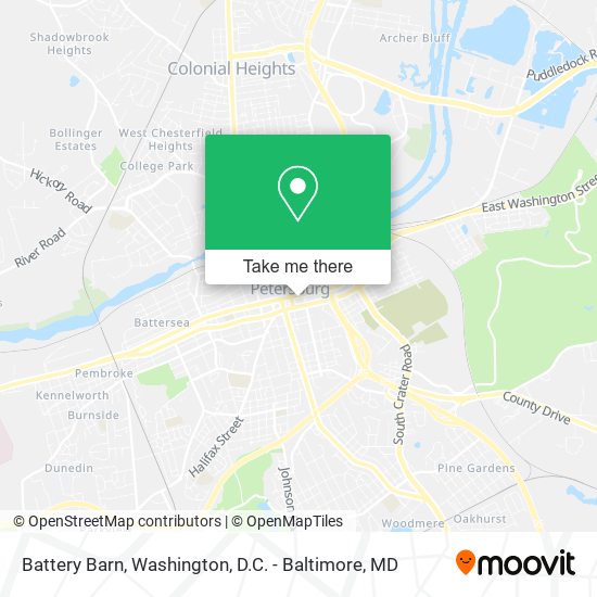 Battery Barn map