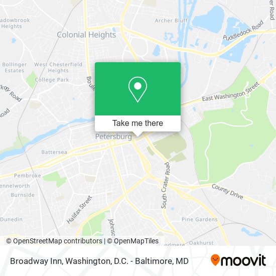 Broadway Inn map
