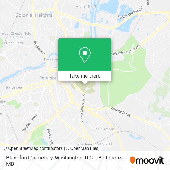 Mapa de Blandford Cemetery