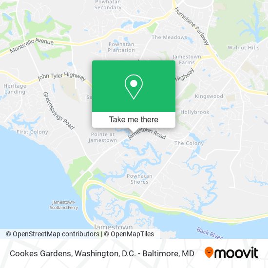 Cookes Gardens map