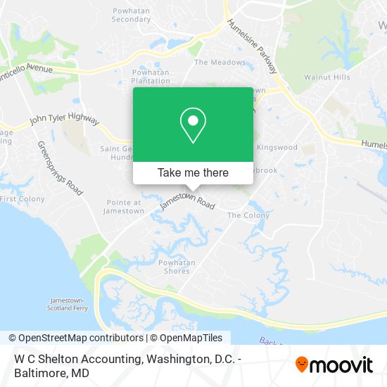 Mapa de W C Shelton Accounting