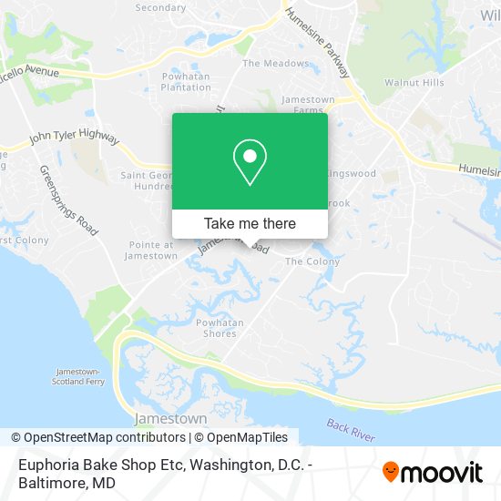 Euphoria Bake Shop Etc map