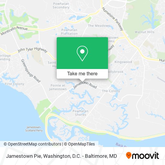 Jamestown Pie map