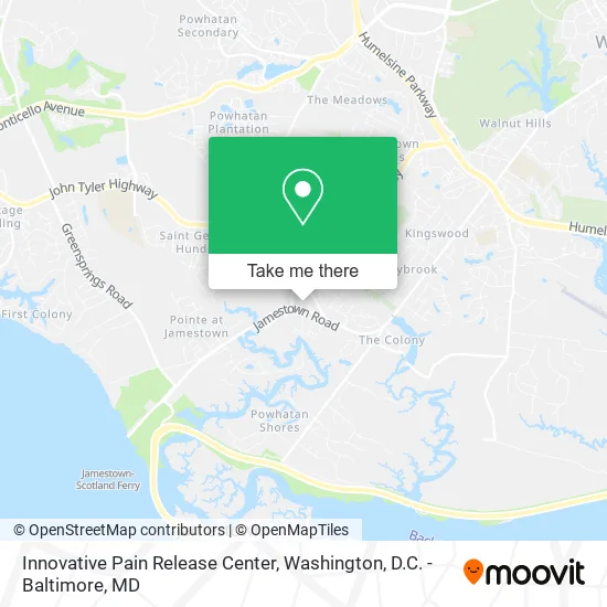 Innovative Pain Release Center map