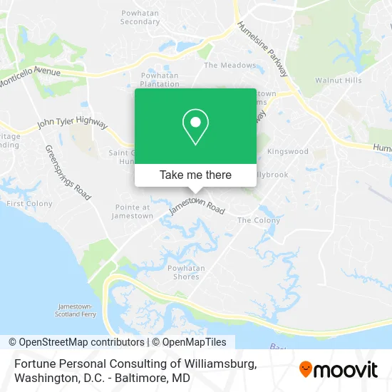 Fortune Personal Consulting of Williamsburg map