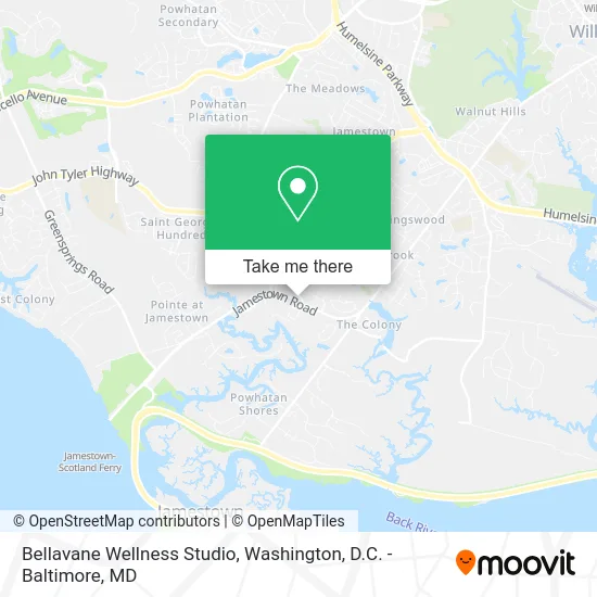 Bellavane Wellness Studio map