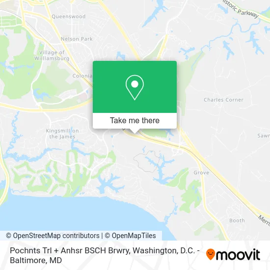 Pochnts Trl + Anhsr BSCH Brwry map