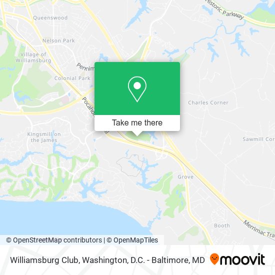 Williamsburg Club map