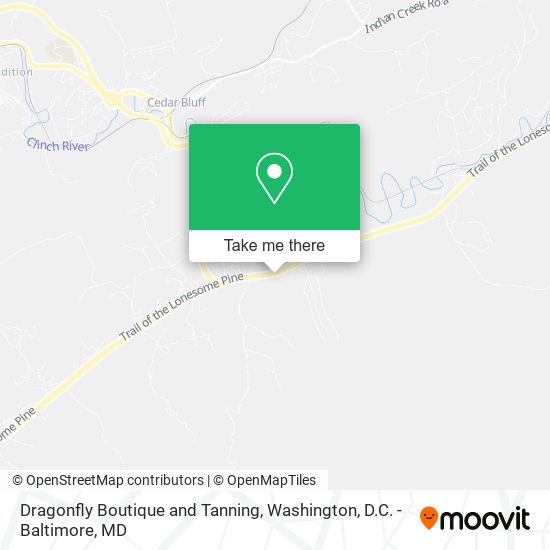 Mapa de Dragonfly Boutique and Tanning