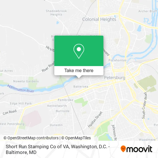Mapa de Short Run Stamping Co of VA