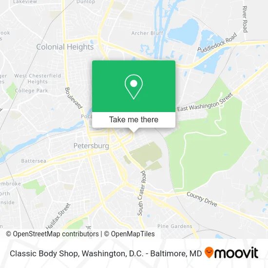 Classic Body Shop map