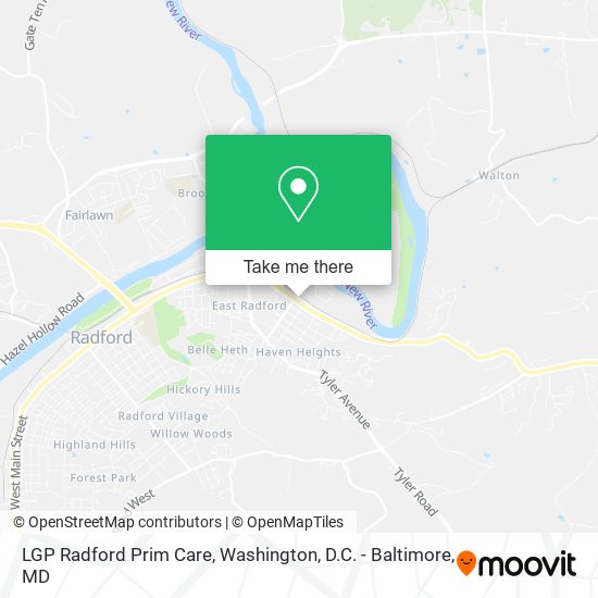 LGP Radford Prim Care map