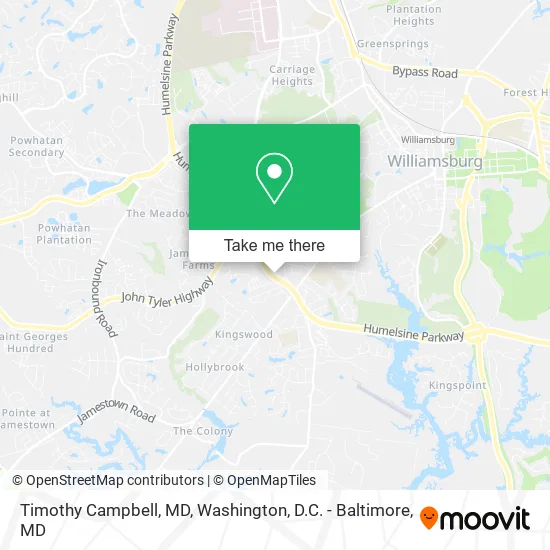 Timothy Campbell, MD map