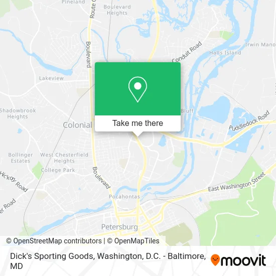 Dick's Sporting Goods map