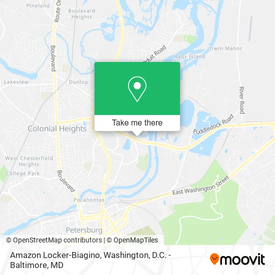 Amazon Locker-Biagino map