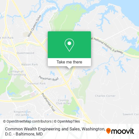 Common Wealth Engineering and Sales map