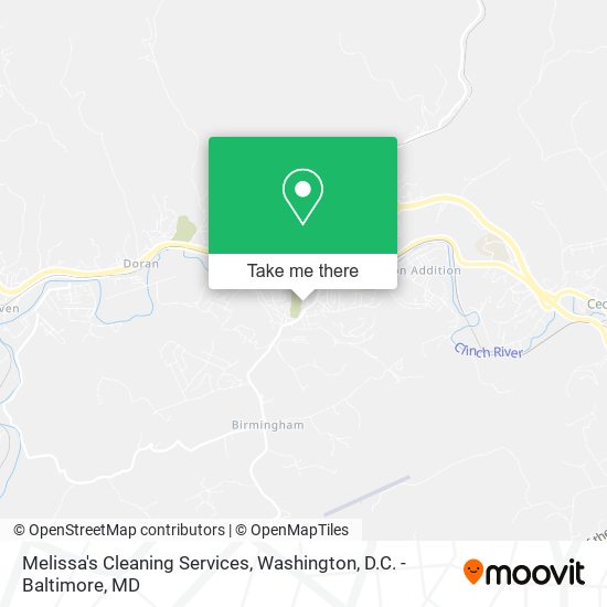 Melissa's Cleaning Services map