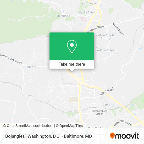 Bojangles' map