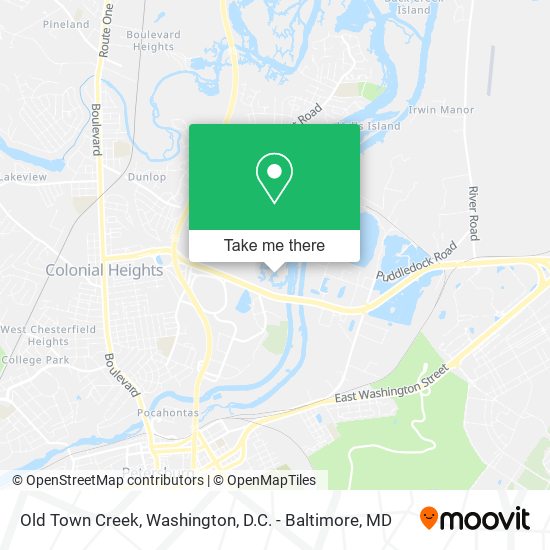 Mapa de Old Town Creek