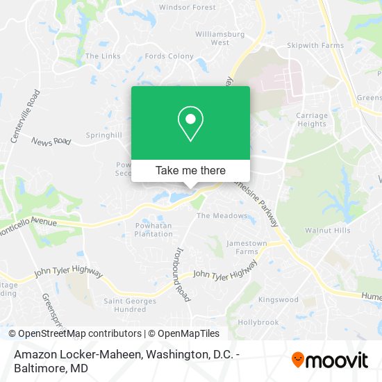 Amazon Locker-Maheen map