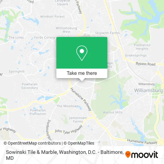 Sowinski Tile & Marble map