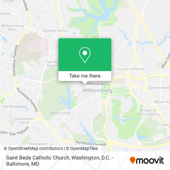 Saint Bede Catholic Church map