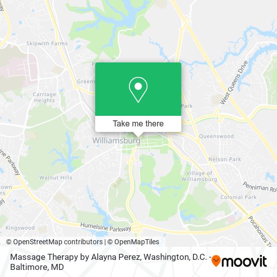 Massage Therapy by Alayna Perez map