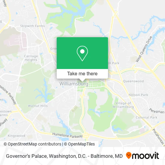 Governor's Palace map