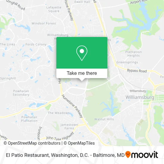 El Patio Restaurant map