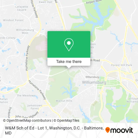 W&M Sch of Ed - Lot 1 map