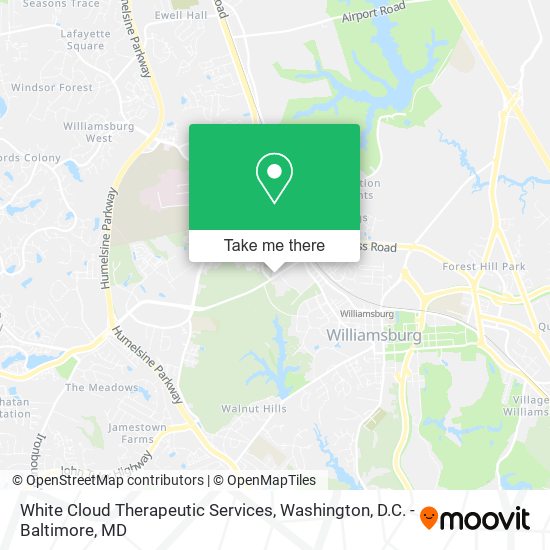 White Cloud Therapeutic Services map