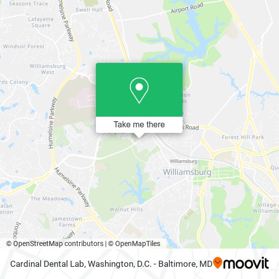 Cardinal Dental Lab map