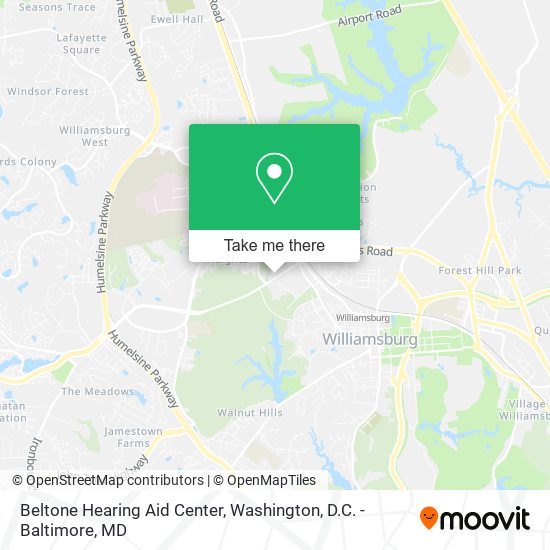 Mapa de Beltone Hearing Aid Center