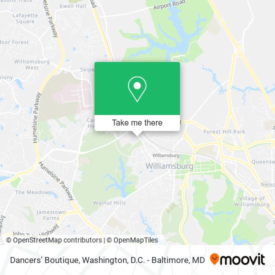 Dancers' Boutique map