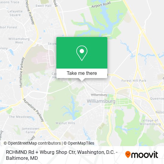 RCHMND Rd + Wburg Shop Ctr map